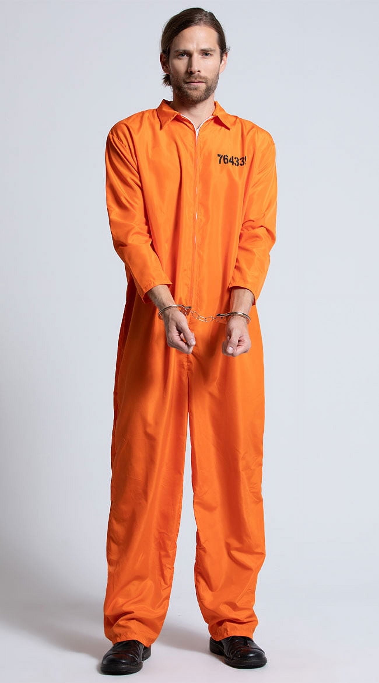 Orange Convict Boiler Suit Costume Orange Convict Boiler Suit Costume