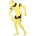 thumbnail image 1 of Smiffy's Costumes Men's Second Skin Full Suit Crash Dummy With Bumbag Yellow Costume X-Large 46-48, 1 of 4