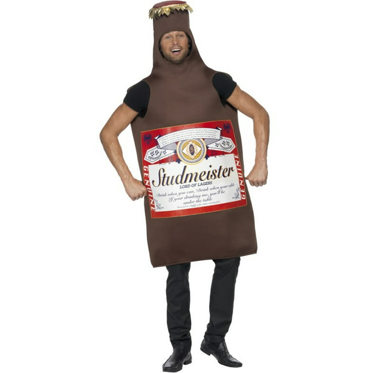 Studmeister Beer Bottle Costume Adult Brown Studmeister Beer Bottle Costume Adult Brown