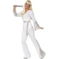thumbnail image 1 of Smiffys 22170S White 70s Disco Lady Costume with Top Trousers & Belt - Small, 1 of 3