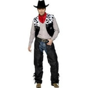 4 Pcs Western Outfits for Men Cowboy Tassel Vest Hat Belt Buckle Paisley  Bandana for Halloween Cosplay