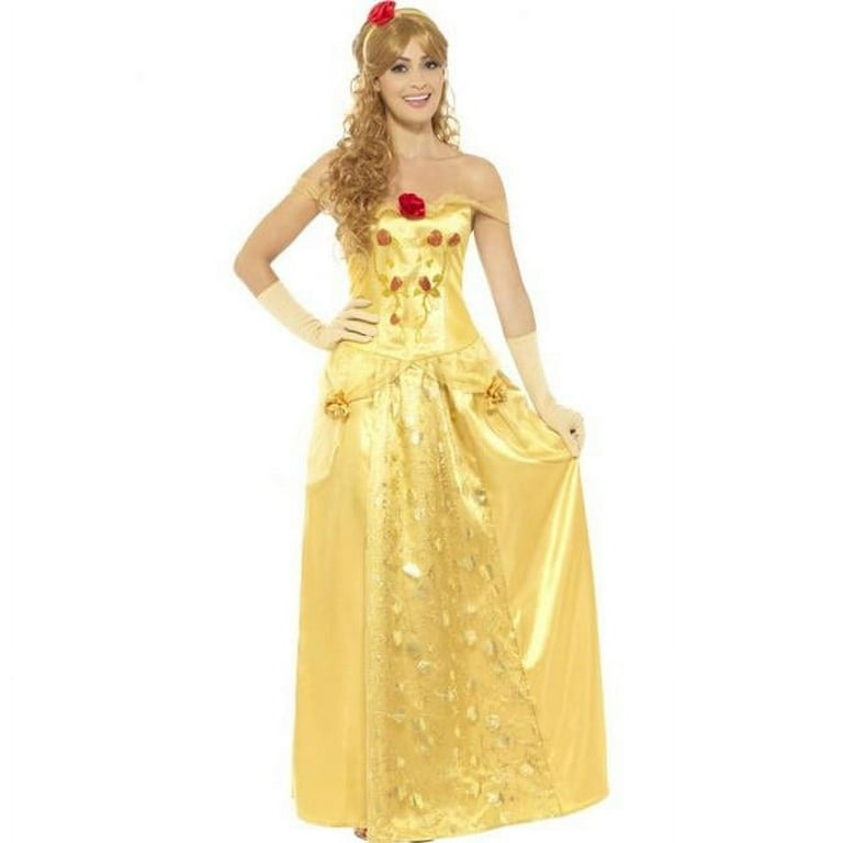 Golden Princess Costume Adult Gold Golden Princess Costume Adult Gold