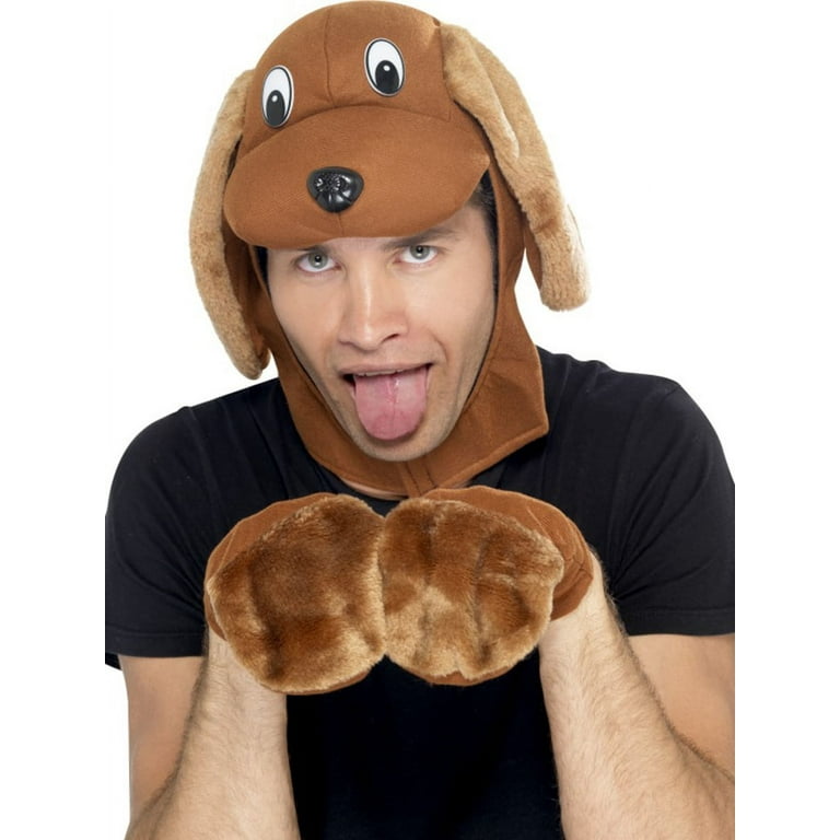 Instant Dog Kit Adult Brown Hood Gloves Instant Dog Kit Adult Brown Hood Gloves