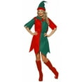 thumbnail image 1 of Smiffys Elf Women's Halloween Fancy-Dress Costume for Adult, S, 1 of 3