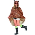 thumbnail image 1 of Smiffys Festival Novelty Adult Unisex Tiger Party Poncho, with Drawstring Bag, 1 of 4