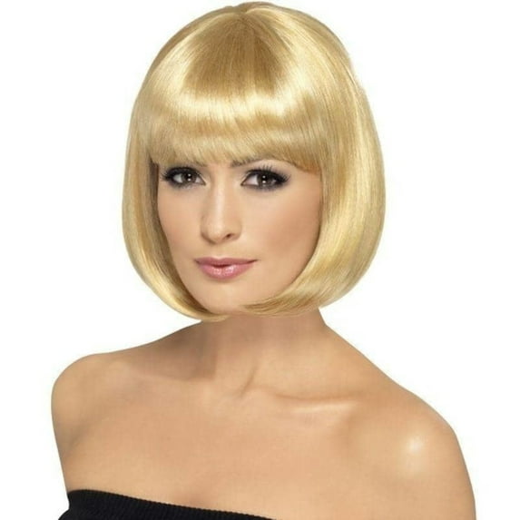 Smiffys Gold Halloween Costume Wig, for Adult