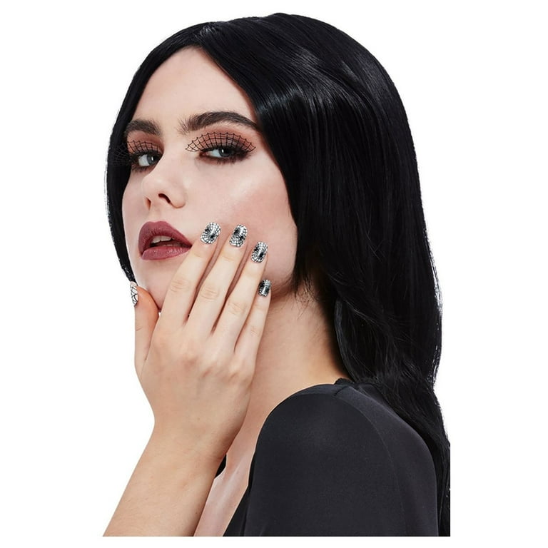 Smiffys Makeup FX Spiderweb Eyelash & Nail Set Smiffys Makeup FX Spiderweb Eyelash & Nail Set