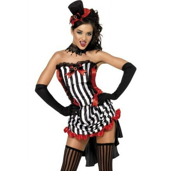 Smiffys Sexy Burlesque Vampire Women's Halloween Fancy-Dress Costume for Adult, M
