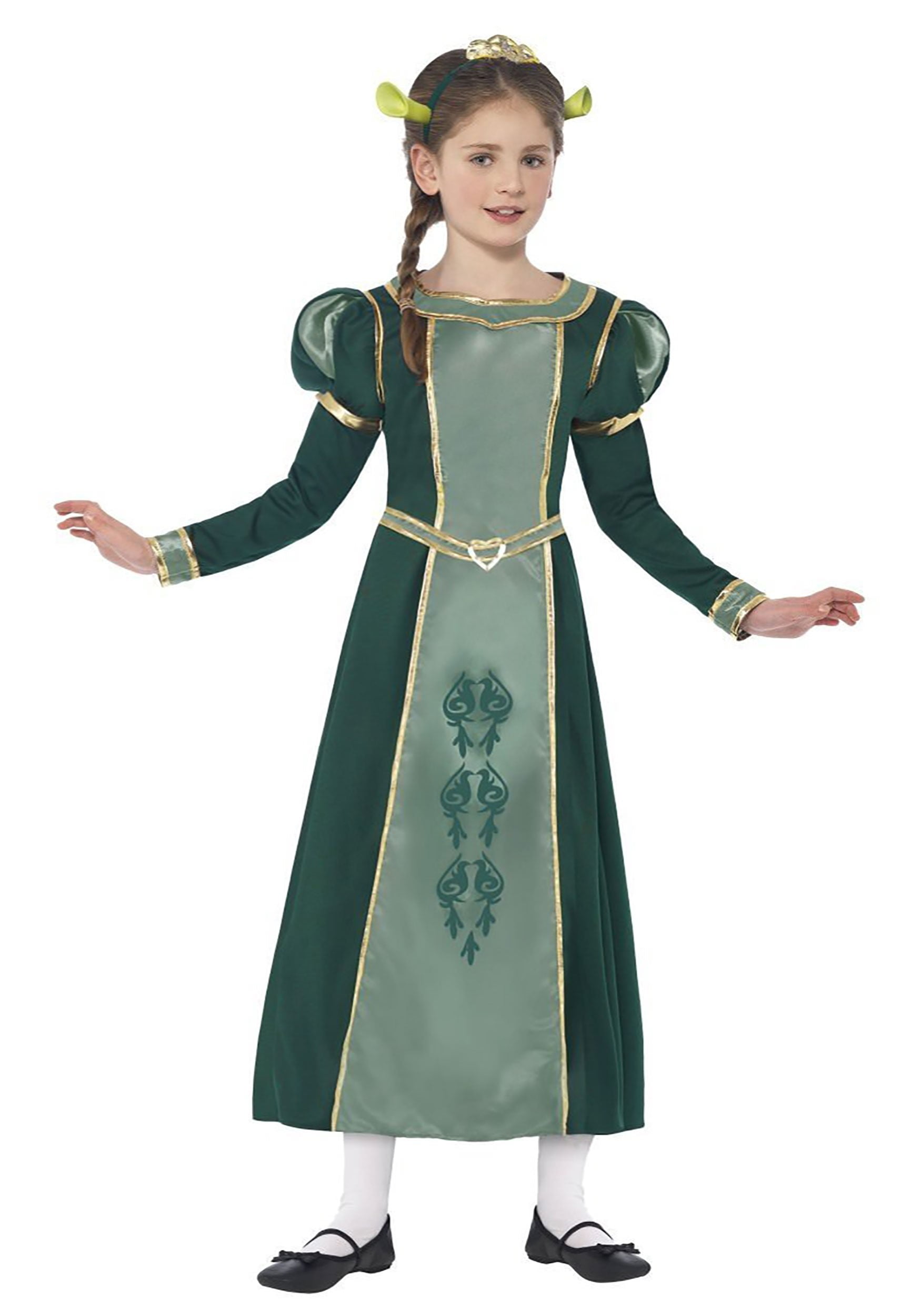 Smiffys Shrek Princess Girls Fancy-Dress with Green Liberia | Ubuy