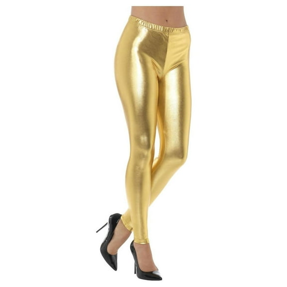 Smiffys Womens 80s Disco Metallic Leggings