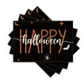 thumbnail image 1 of Smile 12x18 Inch Happy Halloween Placemats Set of 4 Black, 1 of 6