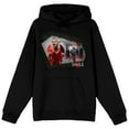 thumbnail image 1 of Smile 2 Screenshot & Title Text Adult Black Long Sleeve Hooded Sweatshirt
-XL, 1 of 4
