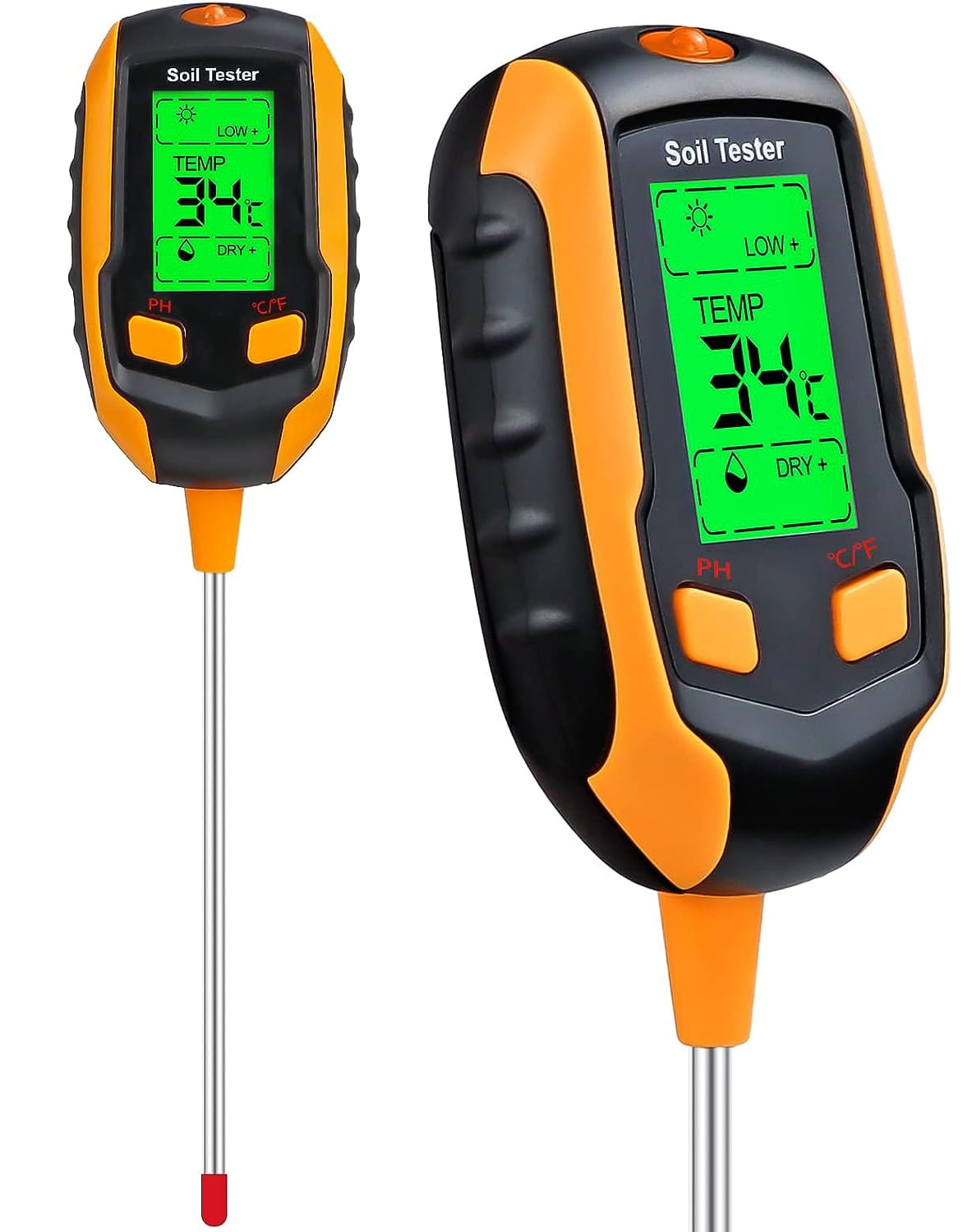 +Smile 4-in-1 Soil Moisture Meter, Large LCD, Quick Measurement, for ...