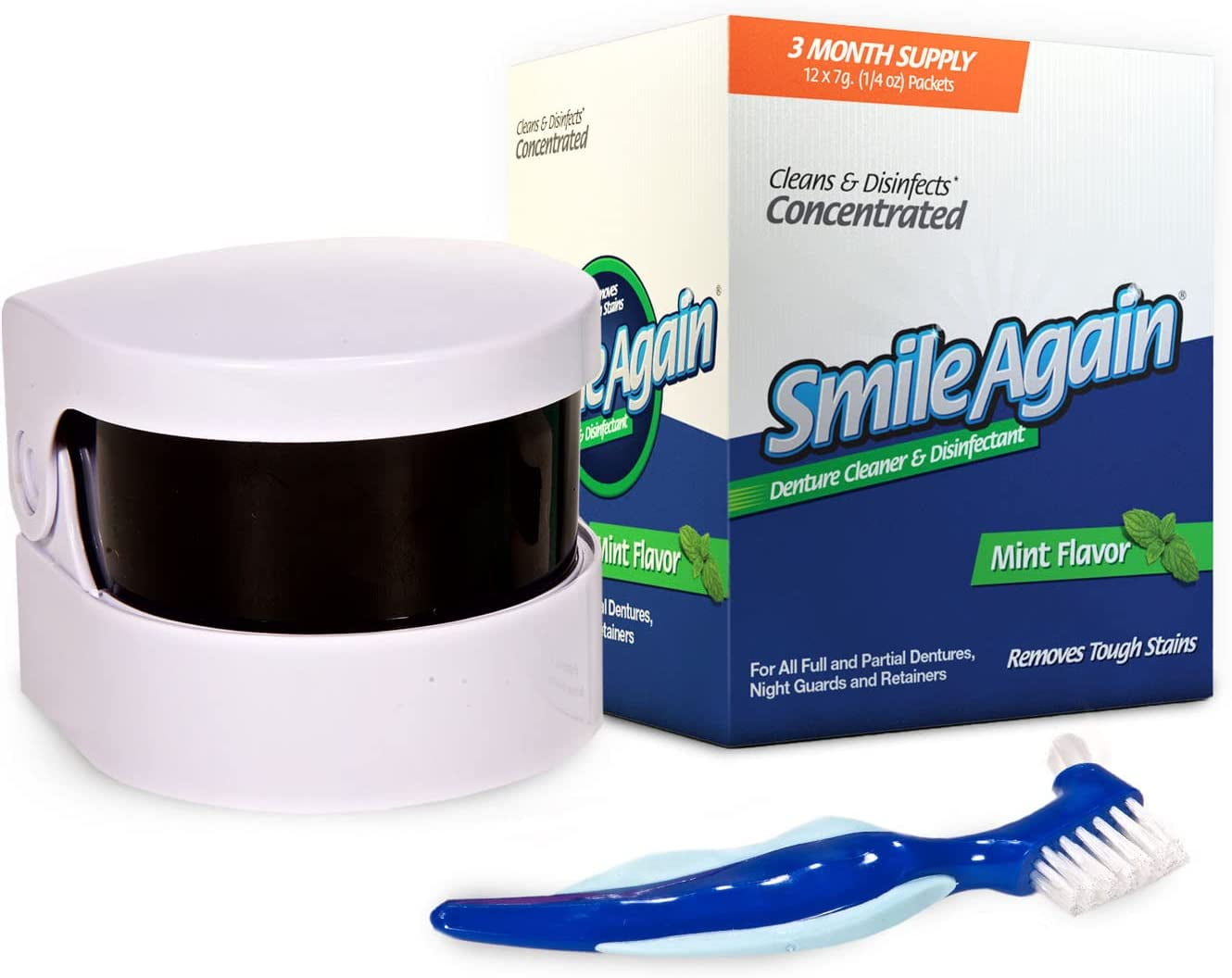 Smile Again Care Kit, Denture, Retainer & Aligner Care and Cleaning