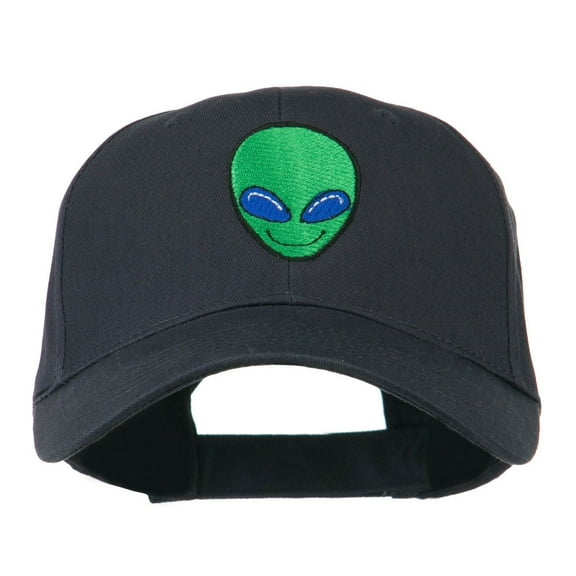 Smile Alien Embroidery Cap - Navy OSFM