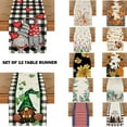 thumbnail image 1 of Smile All Seasons Seasonal Decorative Set of 12 Table Runner for Dining Table 13 x 72 Inch, Farmhouse Kitchen Dining Room Decoration, 1 of 17