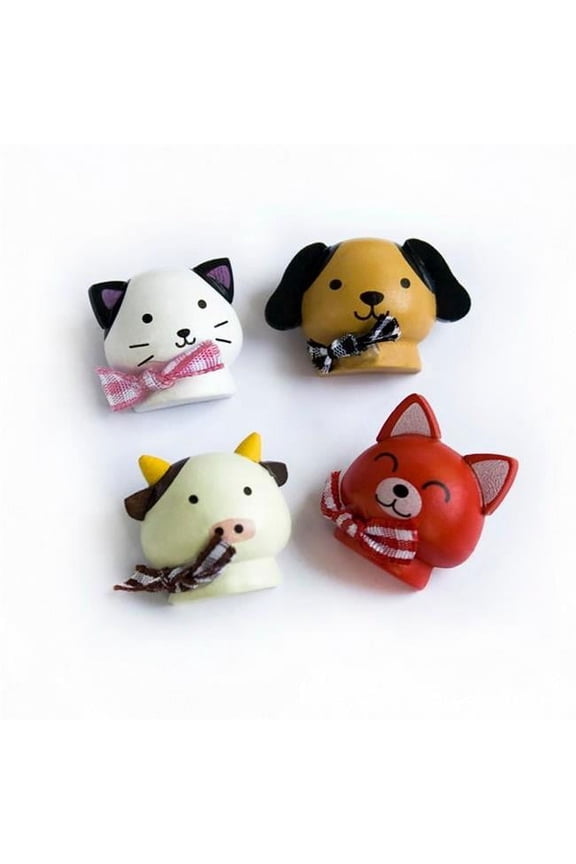 Smile Animals-2 - Brooch - Brooch Pin - Animal Pin Brooch (Set of 4)