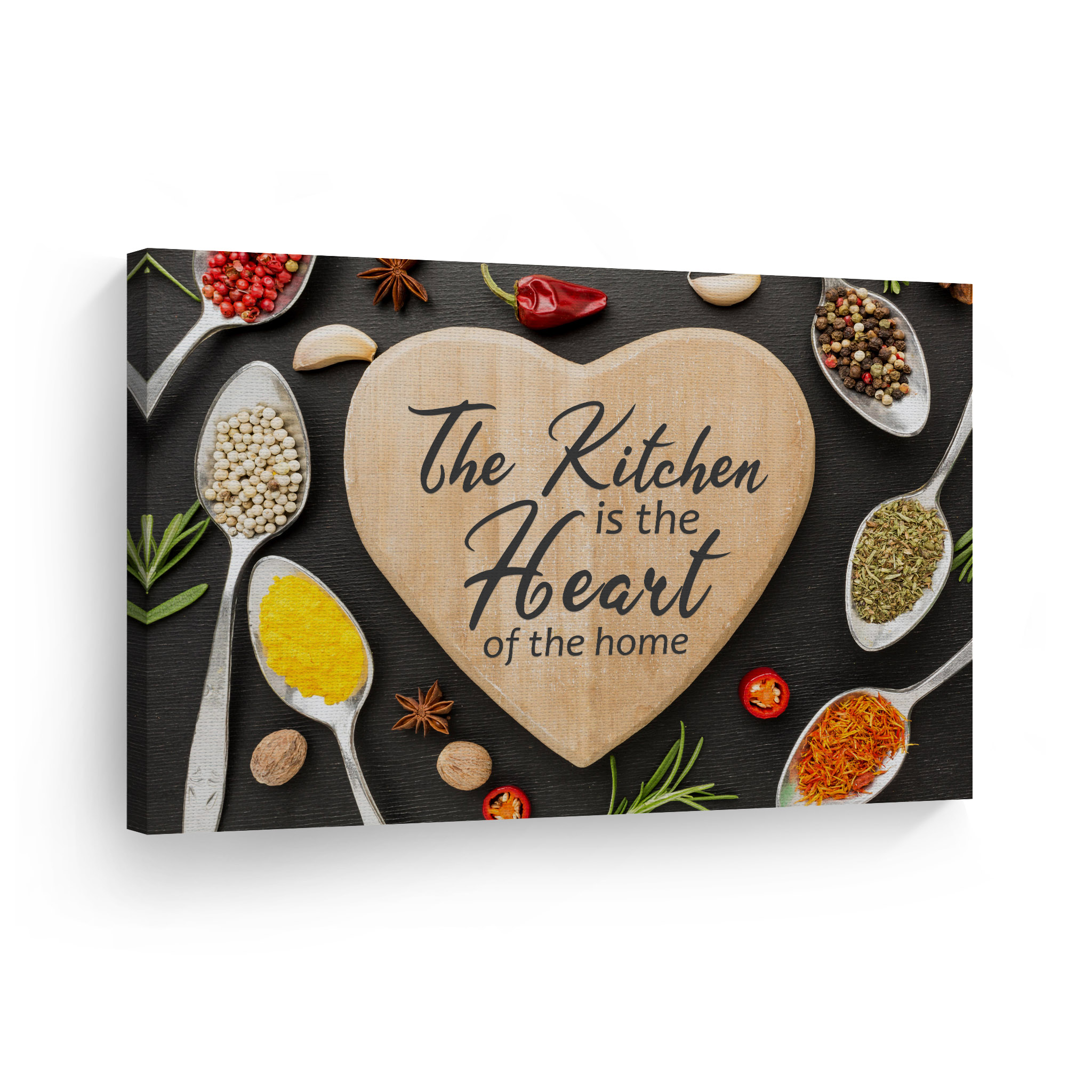 Smile Art Design The Kitchen is the Heart of the Home Quote Kitchen ...