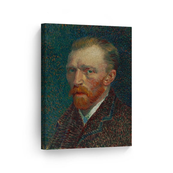 Smile Art Design Vincent Van Gogh Eugène Boch, (The Poet Against a Starry Sky), 1888 Canvas Wall Art Print Artwork Classic Modern Art Living Room Bedroom Decor Ready to Hang Made in the USA - 36x24