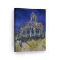 thumbnail image 1 of Smile Art Design Vincent Van Gogh The Church at Auvers, 1890 Canvas Wall Art Print Artwork Classic Modern Art Living Room Bedroom Decor Ready to Hang Made in the USA - 12x8, 1 of 4
