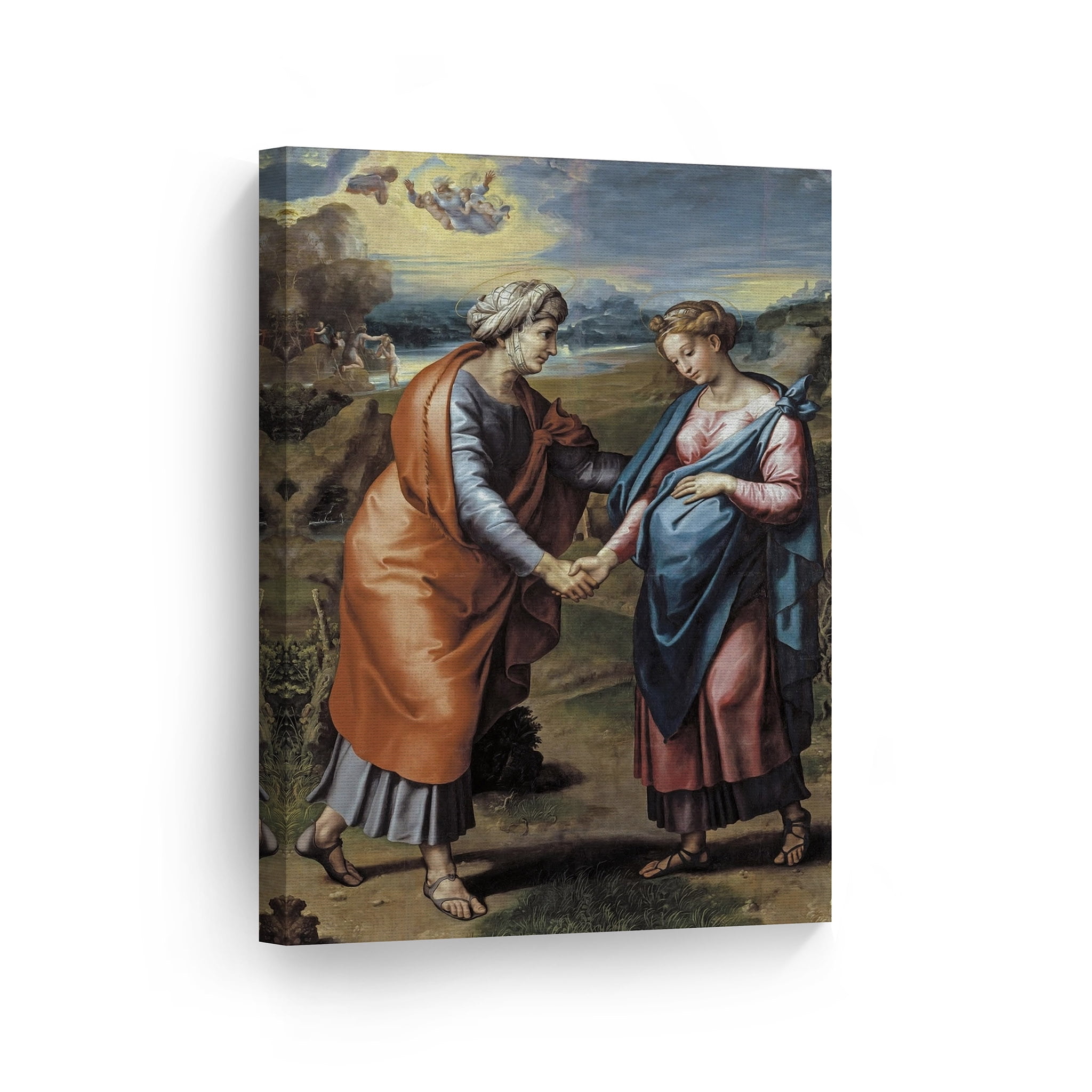 Smile Art Design Visitation by Raphael Art Canvas Print Famous Fine Art ...