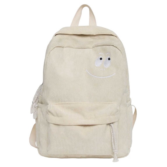 Smile Backpack, Unisex Casual Polyester School Backpack, Large Capacity Daily Travel Daypack