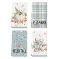thumbnail image 1 of Sm:)e Blue Pumpkin Autumn Fall Thanksgiving Kitchen Dish Towels Set of 4, 18 x 26 Inch, 1 of 6