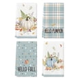 thumbnail image 1 of Sm:)e Blue Pumpkin Autumn Fall Thanksgiving Kitchen Dish Towels Set of 4, 18 x 26 Inch, 1 of 6
