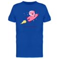 thumbnail image 1 of Smile Brain With Glasses Rocket T-Shirt Men -Image by Shutterstock, Male 3X-Large, 1 of 2