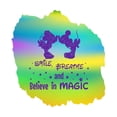 thumbnail image 1 of Smile Breathe And Believe In Magic Smile Breathe Motivational Quote Vinyl Decal Wall Art Sticker Designs Vinyl Stickers For Home House Walls Rooms Windows Bedroom Decoration Size (20x20 inch), 1 of 1