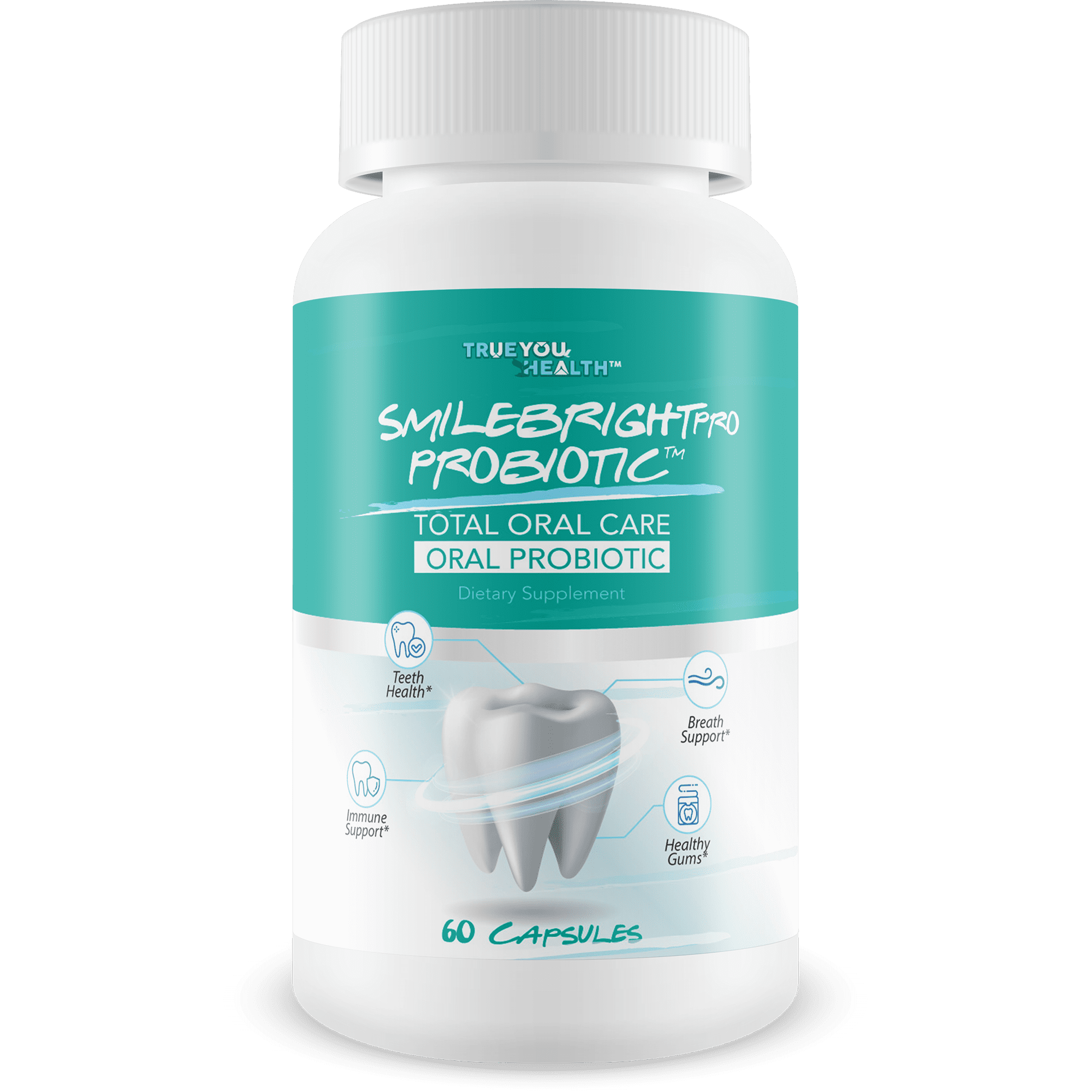 Smile Bright Pro - Our Best Total Oral Care Oral Probiotic - Oral Probiotics for Mouth Bad Breath - Gum Health Probiotics for Teeth Probiotic - Oral Probiotics for Dry Mouth Oral Health Probiotics