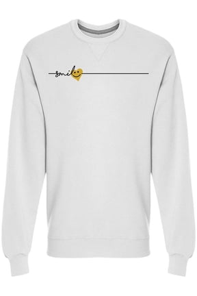 Smile Cute Little Yellow Smile Sweatshirt Men -Image by Shutterstock, Male Large