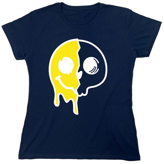 Smile Dead Sarcastic Humor Novelty Funny Women's Casual Tees