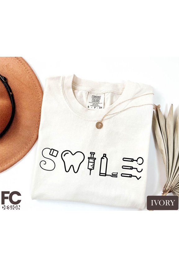Smile Dental Shirt, Dentist T-Shirt, Dentist, Dental Tooth Sweatshirt, Dental School Sweater, T-Shirt Full Size S-5XL