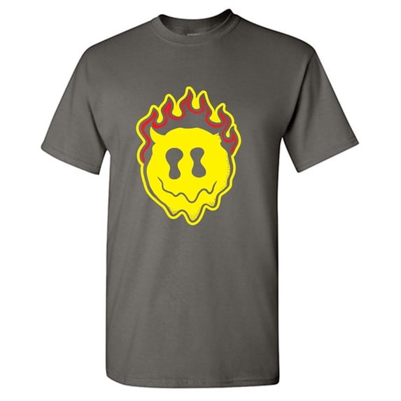 Smile Devil Sarcastic Humor Graphic Novelty Funny Youth T Shirt