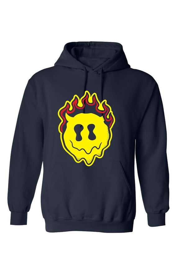 Smile Devil Sarcastic Humor Novelty Funny Men's Hoodies