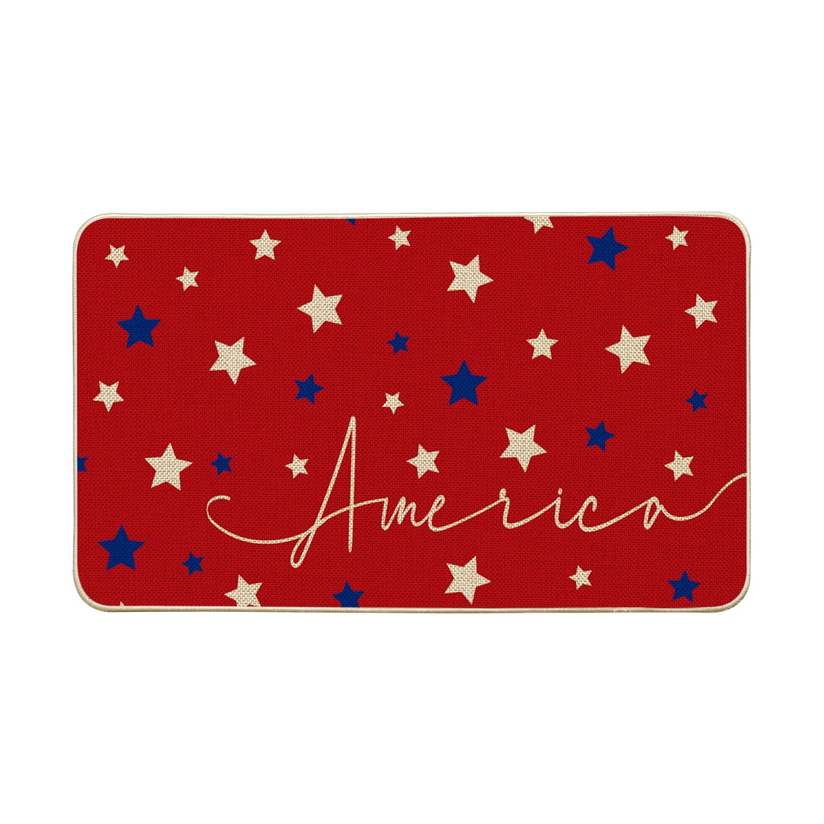 Doormat Stars Patriotic Memorial Patriotic Mat Entrance Floor