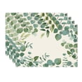 thumbnail image 1 of Sm:)e Eucalyptus Leaves Placemats for Spring Summer Set of 4, 12 x 18 Inch, 1 of 8