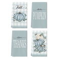 thumbnail image 1 of Sm:)e Give Thanks Eucalyptus Leaves Watercolor Blue Pumpkins Fall Kitchen Dish Towels Set of 4, 18 x 26 Inch, 1 of 6