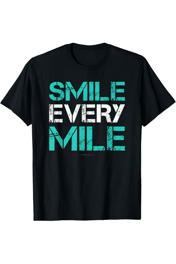 Smile Every Mile Shirt. Funny Running TShirts. Runner Gifts T-Shirt