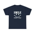 thumbnail image 1 of Smile Every Mile Shirt, Run Happy, Cycling Gift, Marathon Shirt - ID: 1978, 1 of 11