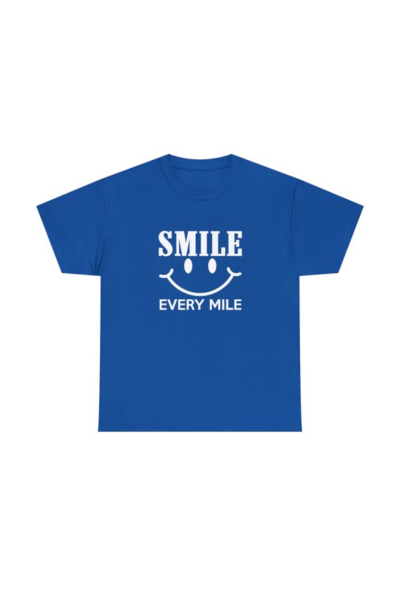 Smile Every Mile Shirt, Run Happy, Cycling Gift, Marathon Shirt - ID: 1978