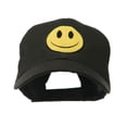 thumbnail image 1 of Smile Face Embroidered Cap - Black OSFM, 1 of 5