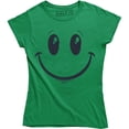 thumbnail image 1 of Smile Face Emoticon Emoji Happy Smile Funny Sarcasm Women's Tee Shirt, 1 of 4