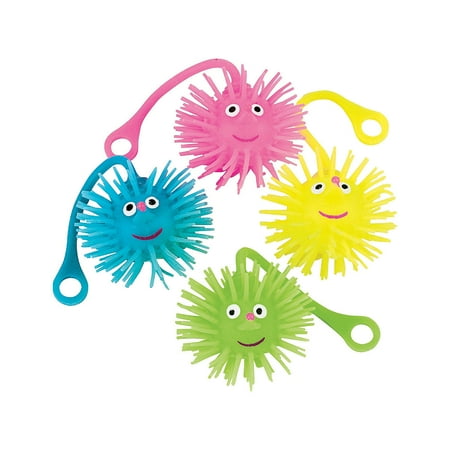 Smile Face Puffer Ball Yo Yo - Party Favors - 12 Pieces