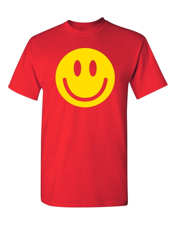 Smile Face Sarcastic Humor Graphic Novelty Funny T Shirt