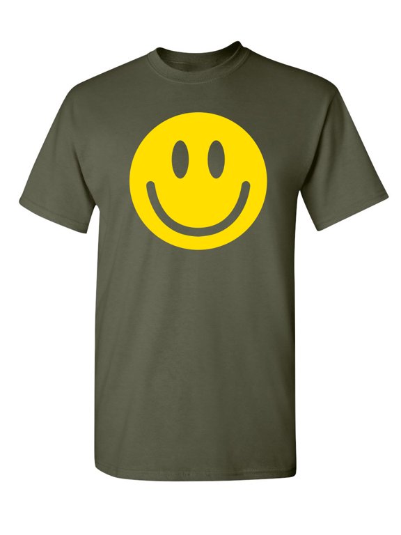 Smile Face Sarcastic Humor Graphic Novelty Funny T Shirt