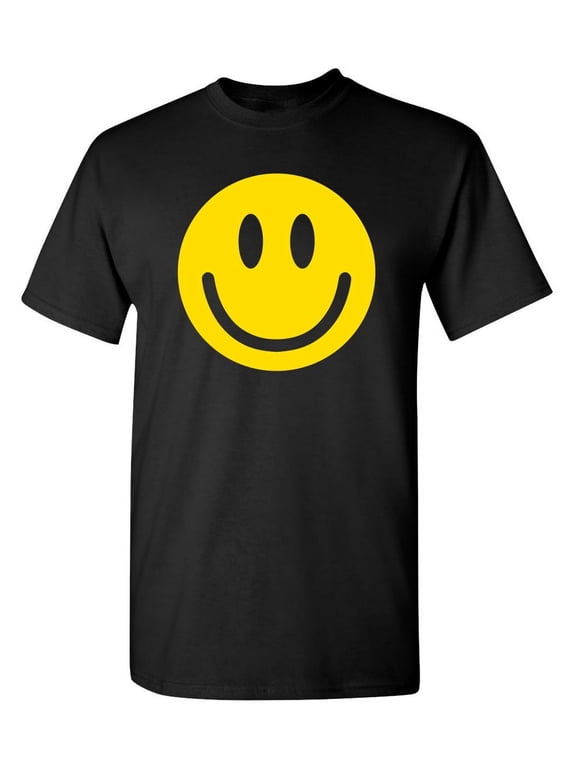 Smile Face Sarcastic Humor Graphic Novelty Funny T Shirt