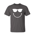 thumbnail image 1 of Smile Face Sarcastic Humor Graphic Novelty Super Soft Ring Spun Funny T Shirt, 1 of 3