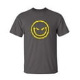 thumbnail image 1 of Smile Face Sarcastic Humor Graphic Novelty Super Soft Ring Spun Funny T Shirt, 1 of 3